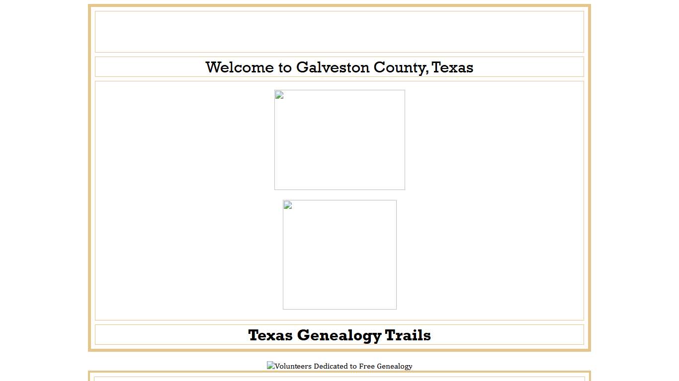 Galveston County Texas Genealogy and History - presented by Genealogy Trails